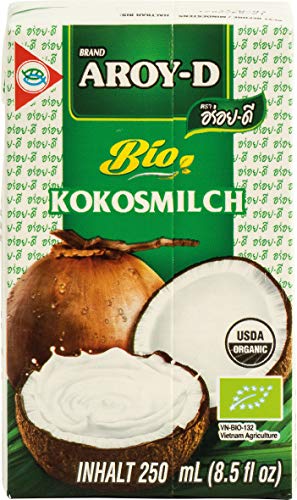 Aroy-D **BIO** Kokosnussmilch UHT Fettgehalt 19%, 250 ml (1 x 250 ml) von Aroy-D