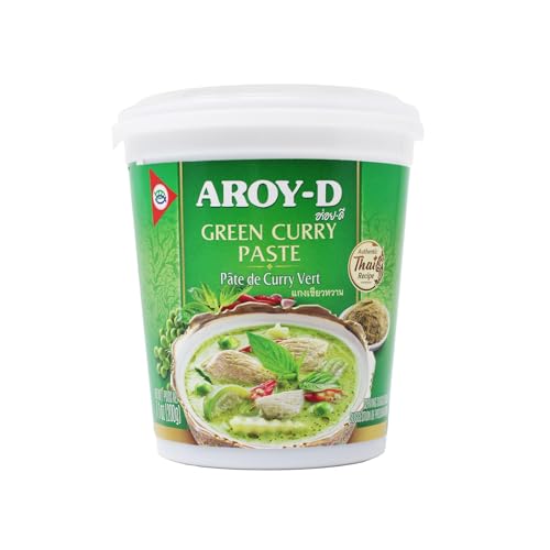 Aroy-D Currypaste Green 200g, authentische Thai Green Curry Paste für kräftige & geschmackvolle Gerichte von Aroy-D