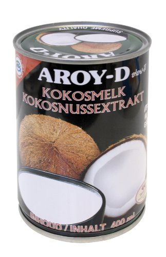 Aroy-D Kokosnussmilch, Fettgehalt: circa 17%, 400 ml Packung von Aroy-D