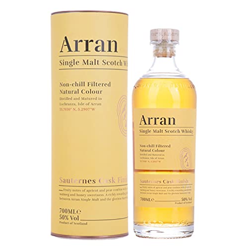 Arran Whisky Single Malt SAUTERNES CASK FINISH 50% Volume 0,7l in Geschenkbox Whisky von Arran