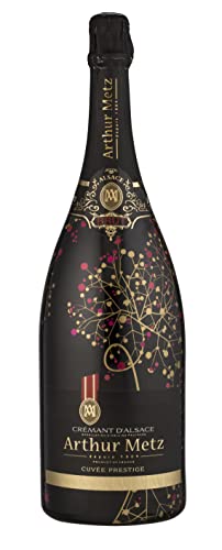 Arthur Metz - Cremant d'Alsace Brut, Méthode Traditionnelle, Magnum (1 x 1.5 l) (Packung mit 6) von Arthur Metz