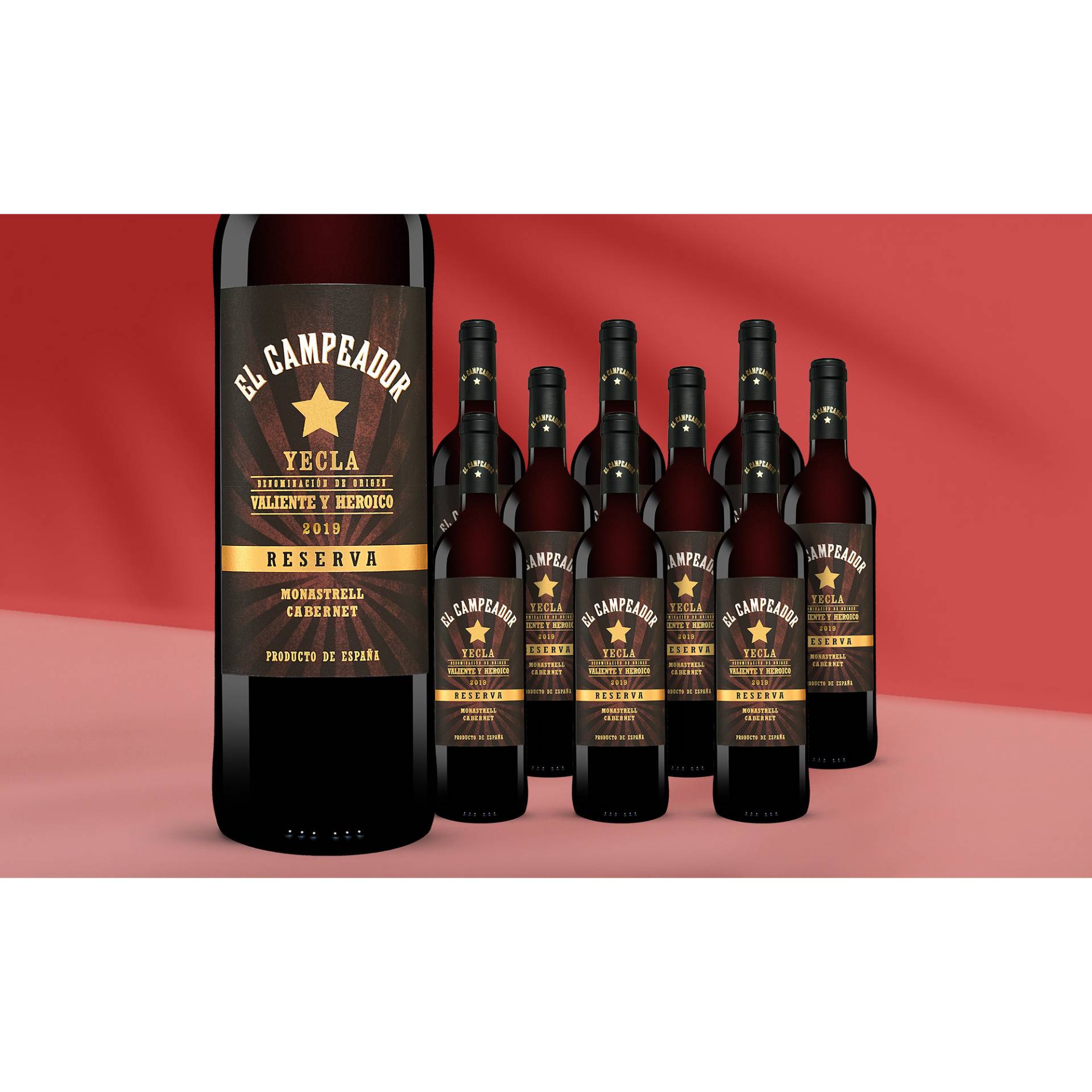 El Campeador Reserva 2019  7.5L 14% Vol. Weinpaket aus Spanien von Artiga Fustel