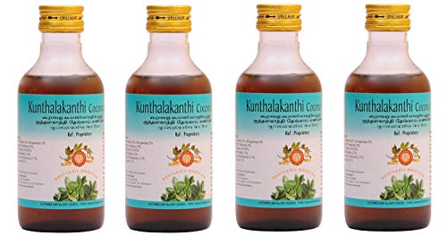 4 x AVP Kunthalakanthi Coconut Oil - 200ml by Arya Vaidya Pharmacy von XGAGHB