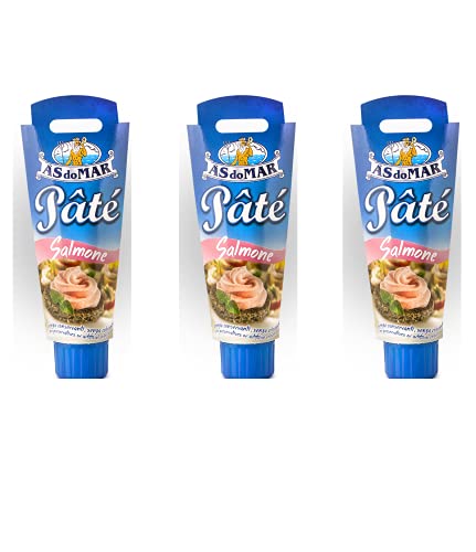 3x AS do MAR Patè Tonno Salmone Lachs Thunfischcreme 100g Streichfähige von As Do Mar