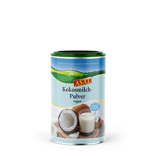 Asal Kokosmilch-Pulver 200g für 800ml Kokosmilch - vegan, Kokosmilch-Pulver für Suppen, Saucen, Frühstücksmüsli, Cocktails, laktose- und glutenfrei, von Asal