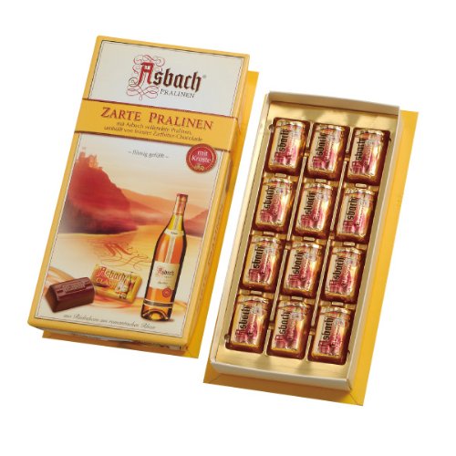 RCP Asbach Pralinen Zarte Fläschchen mit Kruste – 2 x 125 g – Zartbitter-Schokolade mit Asbach Füllung von Asbach-Pralinen