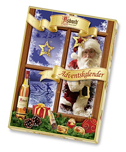 RCP Asbach, Adventskalender Wohlfühlwelt – 1 x 260 g – Mit einer Mischung feinster Asbach Pralinen (1er Pack) von Asbach