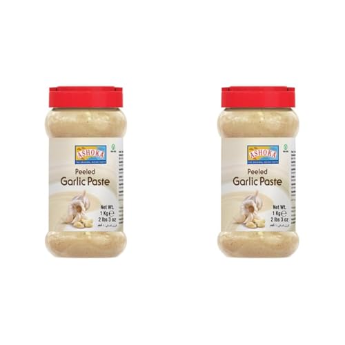 ASHOKA - Geschälte Knoblauch Paste - (1 X 1 KG) (Packung mit 2) von Ashoka