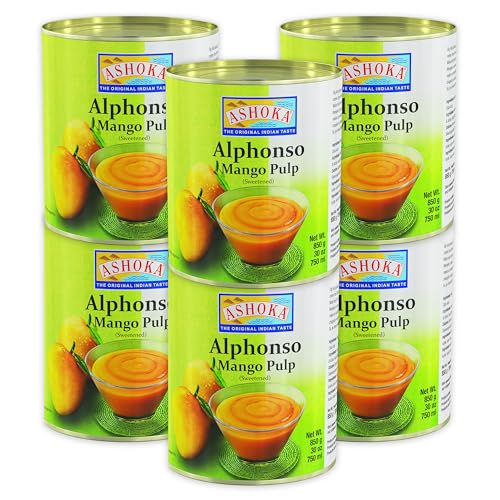 ASHOKA - Mangofruchtfleisch Alphonso - Multipack (6 X 850 GR) von Ashoka