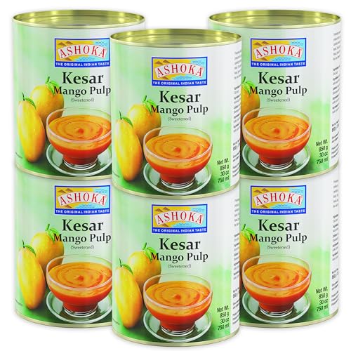 ASHOKA - Mangofruchtfleisch Kesar - Multipack (6 X 850 GR) von Ashoka