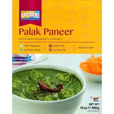 Ashoka Palak Paneer Currygericht Spinat und Soja Paneer Tofu in milder Sauce - 280g von Ashoka