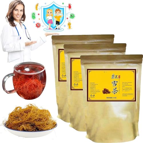 Golden Silk Red Snow Tea,Natural Red Snow Tea,Chinese Tea,Herbal Tea (3 Bag) von Ashopfun