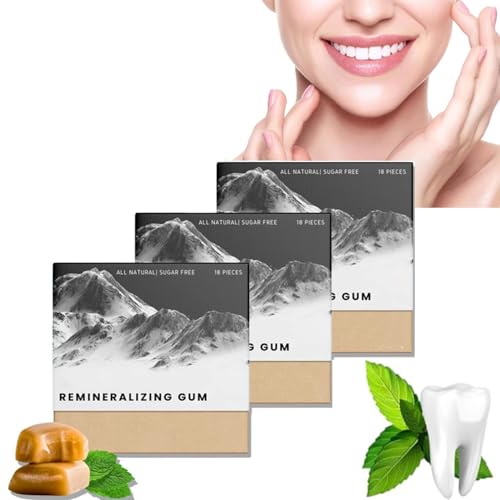 Larineco Remineralizing Gum Chewing Gum,Organic Spruce Sap Mint and Cinnamon Remineralizing Gum,Organic Mint Remineralizing Chewing Gum for Teeth & Gum Health,Fresh Mouth (3) von Ashopfun