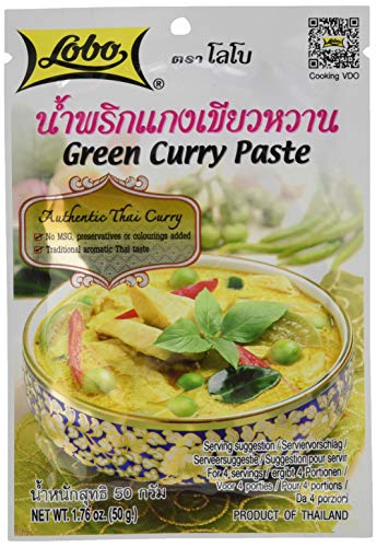 Lobo Würzpaste Curry grün 50g, 12er Pack (12 x 50 g) von Asia-In