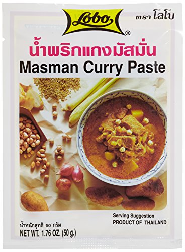 Lobo Würzpaste Masman Curry 50g, 12er Pack (12 x 50 g) von Asia-In