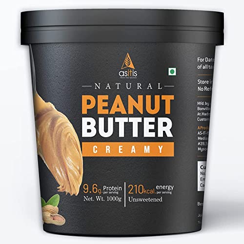 Asitis Nutrition Erdnussbutter cremig (natürlich und ungesüßt) 1 kg von Asitis Nutrition