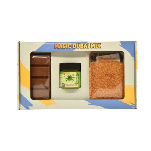 Dubai Schokolade Original DIY Set, 100gr Kadayif,Engelshaar 200 gr Pistaziencreme 200g Schokolade | Schokoladen-Geschenkideen für Kinder, Frauen & Männer | ramadan geschenke,dubai schokolade set von AsrinFood