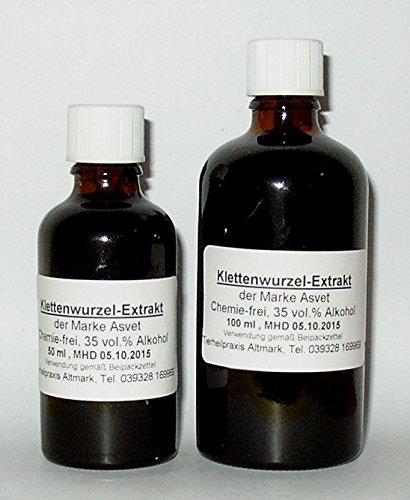 50ml Asvet Klettenwurzel Tinktur, Auszug, Tropfen, Große Klette (GP = EUR 35,80/100ml) von Asvet