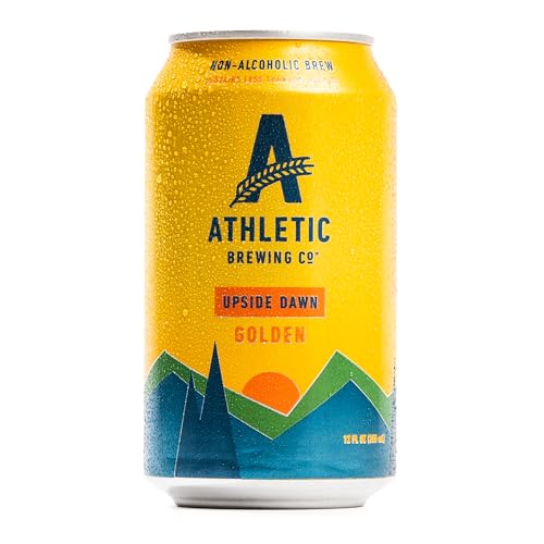 Athletic Brewing Company Craft Alkoholfreies Bier – 12 Packungen x 350 ml Dosen – Upside Dawn Craft Golden – kalorienarm, preisgekrönt – dezente Aromen mit blumigen und erdigen Noten von Athletic Brewing Company