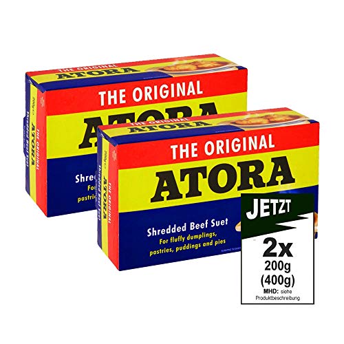 Atora Original Shredded Suet 2x 200g (400) - original Rindertalg von Atora