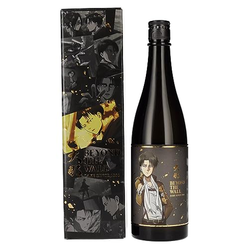 Attack on Titan x Beyond the Wall LEVI Model Japanese Sake 15% Vol. 0,72l in Geschenkbox von Attack on Titan