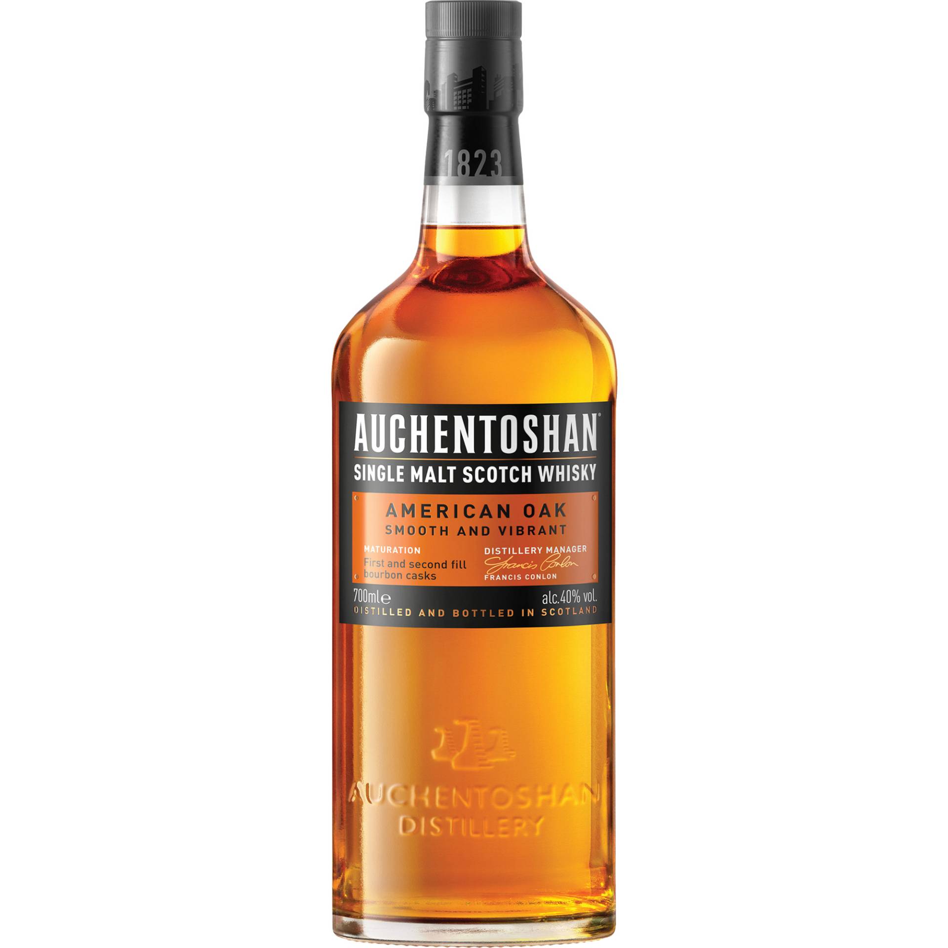 Auchentoshan American Oak Single Malt, Scotch Whisky, 0,7 L, 40% Vol., Schottland, Spirituosen von Auchentoshan Distillery, Glasgow G8l 4SJ, Scotland