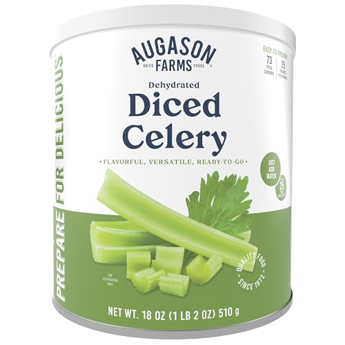 Augason Farms Dehydrated Cross Cut Celery #10 Can, 18 oz by von Augason Farms