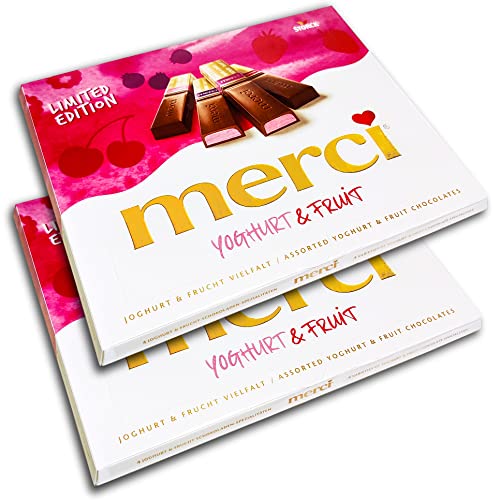 2 er Set Merci Finest Selection Yoghurt & Fruit Vielfalt 2 x 250g von August Storck KG Waldstrasse 27 13403 Berlin (D)