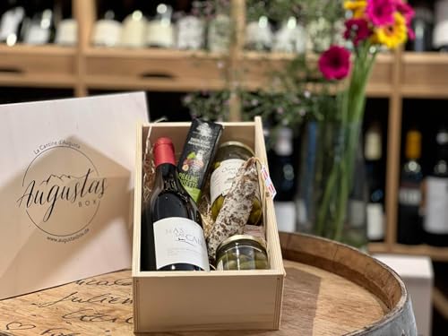 Geschenkkorb Frankreich mit Rotwein & Feinkost | Französischer Gourmet Geschenkkorb Rotwein, Feinkost | Augustas Box "Tour de France" Standard mit Rotwein Red Wine Regular von Augustas Box