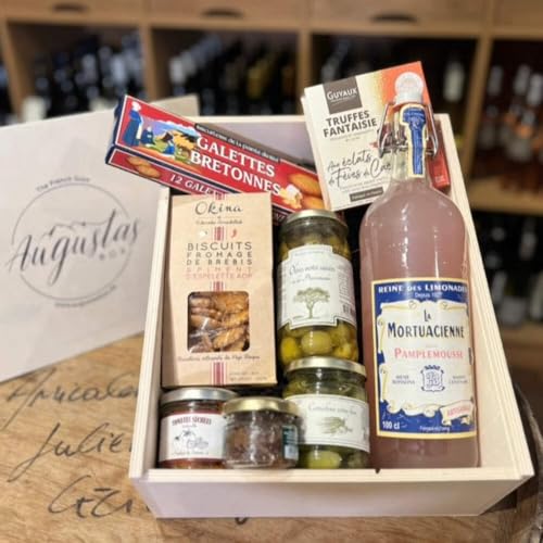 Großer Vegetarischer Geschenkkorb aus Frankreich | XXL Gourmet Geschenkbox mit Feinkost für Vegetarier VEGGIE BOX Präsentkorb von Augustas Box