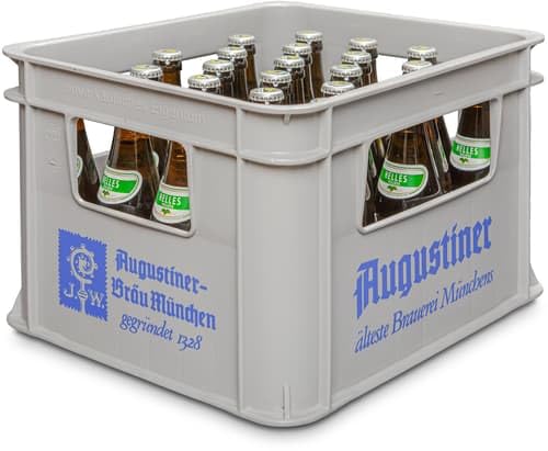 Augustiner Lagerbier Hell Kiste 24x0,33 l (MEHRWEG) (7.92 l) von Augustinerbräu München