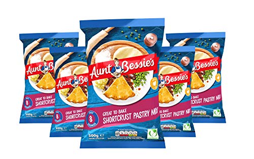 Aunt Bessie's Short Crust Pastry Mix für Pastete, 6er Pack (6 x 500 g) von Aunt Bessies