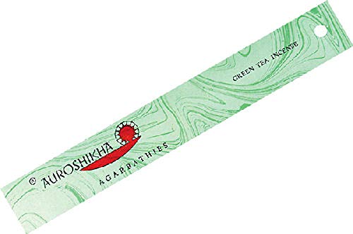 Auroshikha Grüner Tee - Green Tea - indische Räucherstäbchen 10g von LZBBD