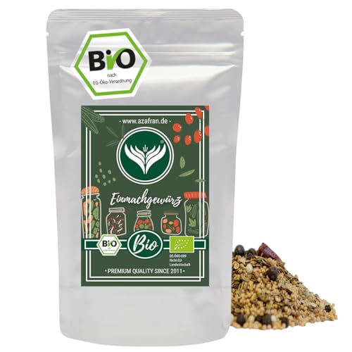 Azafran BIO Einmachgewürz Gewürz, Einlegegewürz für Gemüse (Gurken, rote Bete & vieles mehr), mit Chili 250g von Azafran