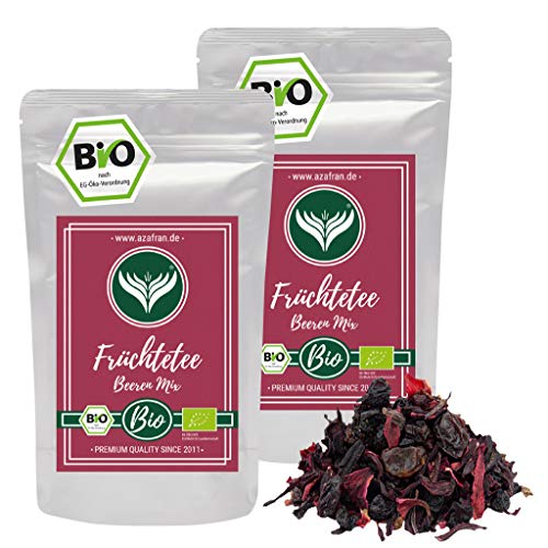 Azafran BIO Früchtetee Rote Beeren Mix lose 500g von Azafran