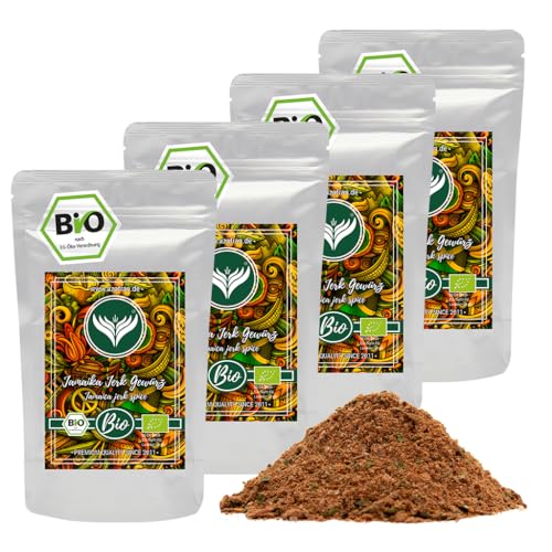 Azafran BIO Jamaika Jerk Gewürzzubereitung, Jamaican Chicken BBQ Rub Gewürzmischung (Seasoning) 1kg von Azafran