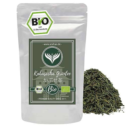 Azafran BIO Kabuse Sencha Grüntee, japanischer Kabusecha, Grüner Tee lose Japan 250g von Azafran