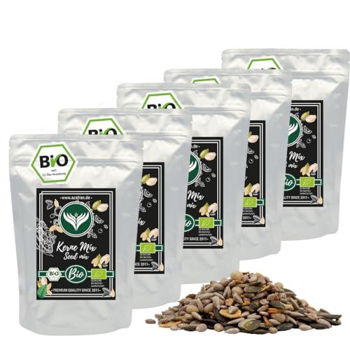 Azafran BIO Kerne Mix, naturbelassene Kernmischung, ideal als Salat oder Müsli Topping 5kg von Azafran