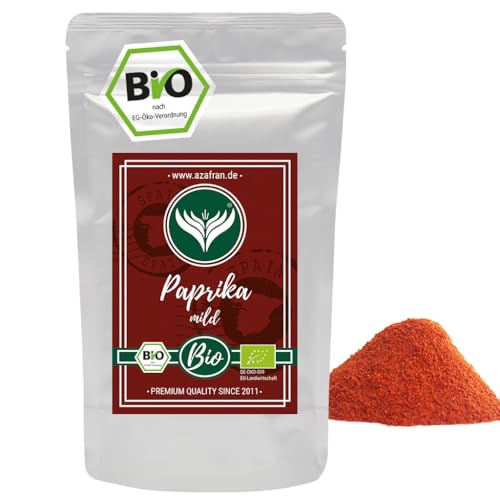 Azafran BIO Paprika Pulver mild gemahlen spanisch - Delikatess Paprikapulver (edelsüß) 250g von Azafran