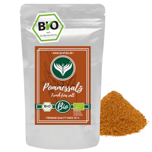 Azafran BIO Pommesgewürz Pommes Frites Gewürzsalz und Kartoffel Gewürz 250g von Azafran