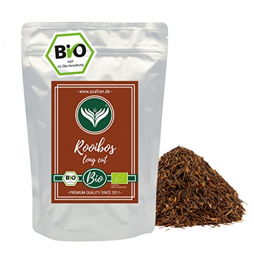 Azafran BIO Rooibos Tee lose - Rotbuschtee Natur 500g von Azafran