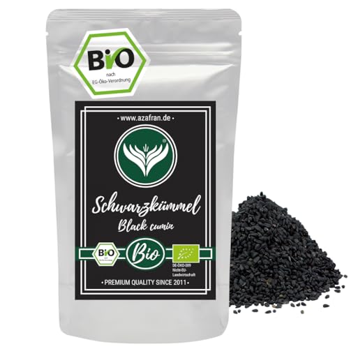 Azafran BIO Schwarzkümmel Samen ganz Original Ägyptisch nigella sativa 250g von Azafran