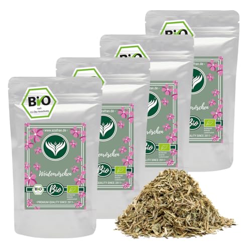 Azafran BIO Weidenröschen Tee, lose & getrocknet, Weidenblütentee (Epilobium Auricum) geschnitten, kleinblütig 1kg von Azafran