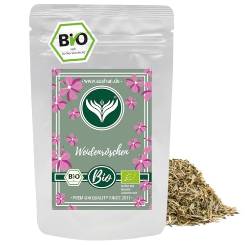 Azafran BIO Weidenröschen Tee, lose & getrocknet, Weidenblütentee (Epilobium Auricum) geschnitten, kleinblütig 250g von Azafran