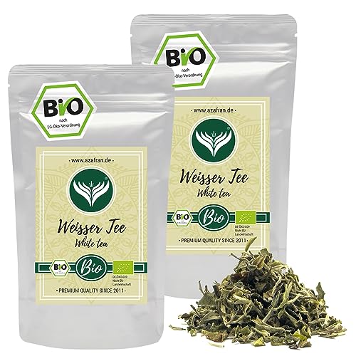 Azafran BIO Weißer Tee lose, Pai Mu Tan, China Tea White Peony 500g von Azafran