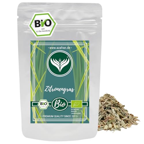 Azafran BIO Zitronengras, lose & getrocknet, ideal für Tee (Lemon Grass Tea) oder als Gewürz zum Kochen 250g von Azafran