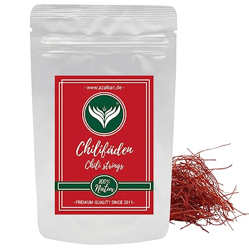 Azafran Chilifäden getrocknet, Chili Threads, Red Chili Strings, Angels Hair, Rote Chili in Fäden 100g von Azafran