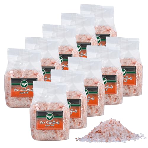 Azafran Rosa Kristallsalz (bekannt als Himalaya Salz) Steinsalz grob 2-5mm 10kg von Azafran