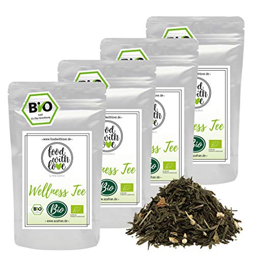 Azafran BIO Wellness Tee Sencha Grüntee/Natürlicher Zitronentee 1kg von Azafran