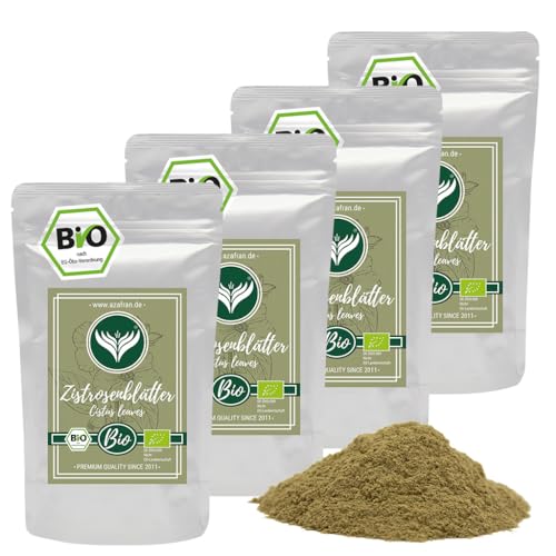 BIO Zistrosenpulver - gemahlenes Zitrosenkraut - Zistrose (Cistus) gemahlen 1kg von Azafran